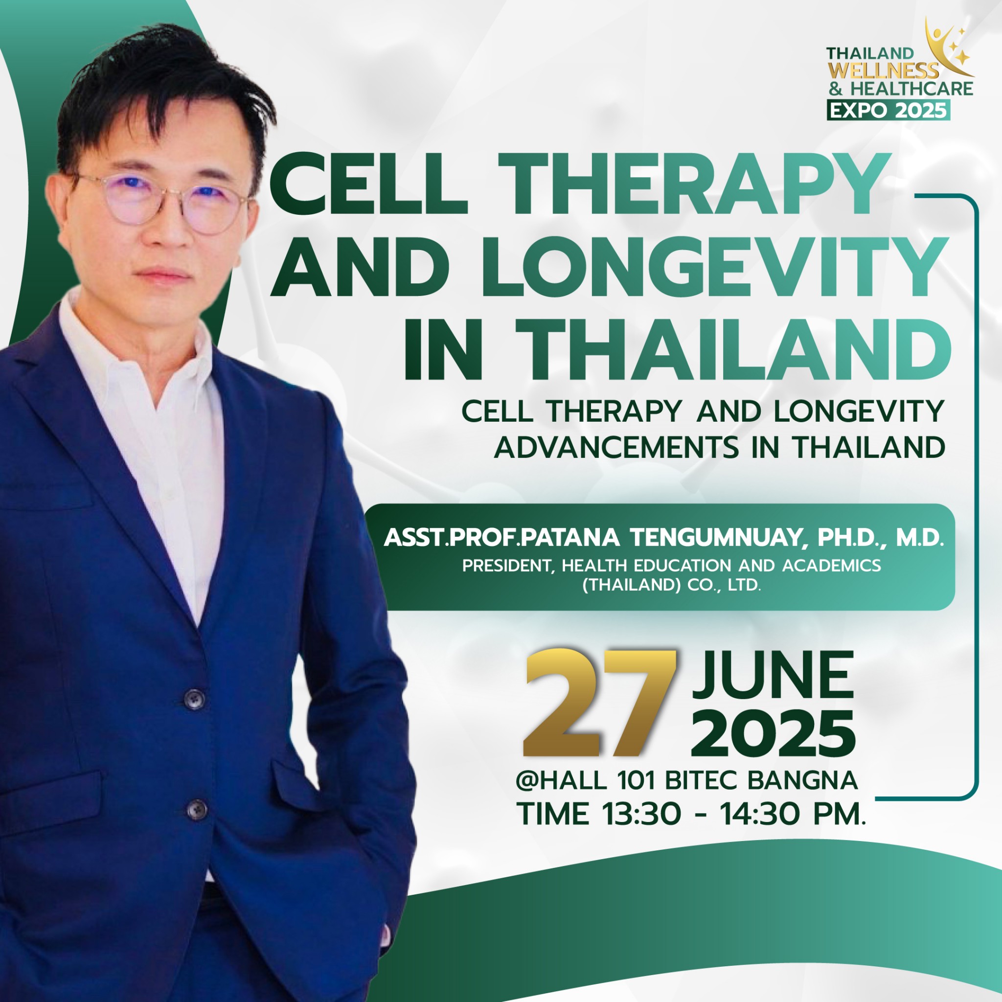 CELL THERAPY AND LONGEVITY IN THAILAND Cell therapy and
                    longevity advancements in Thailand
