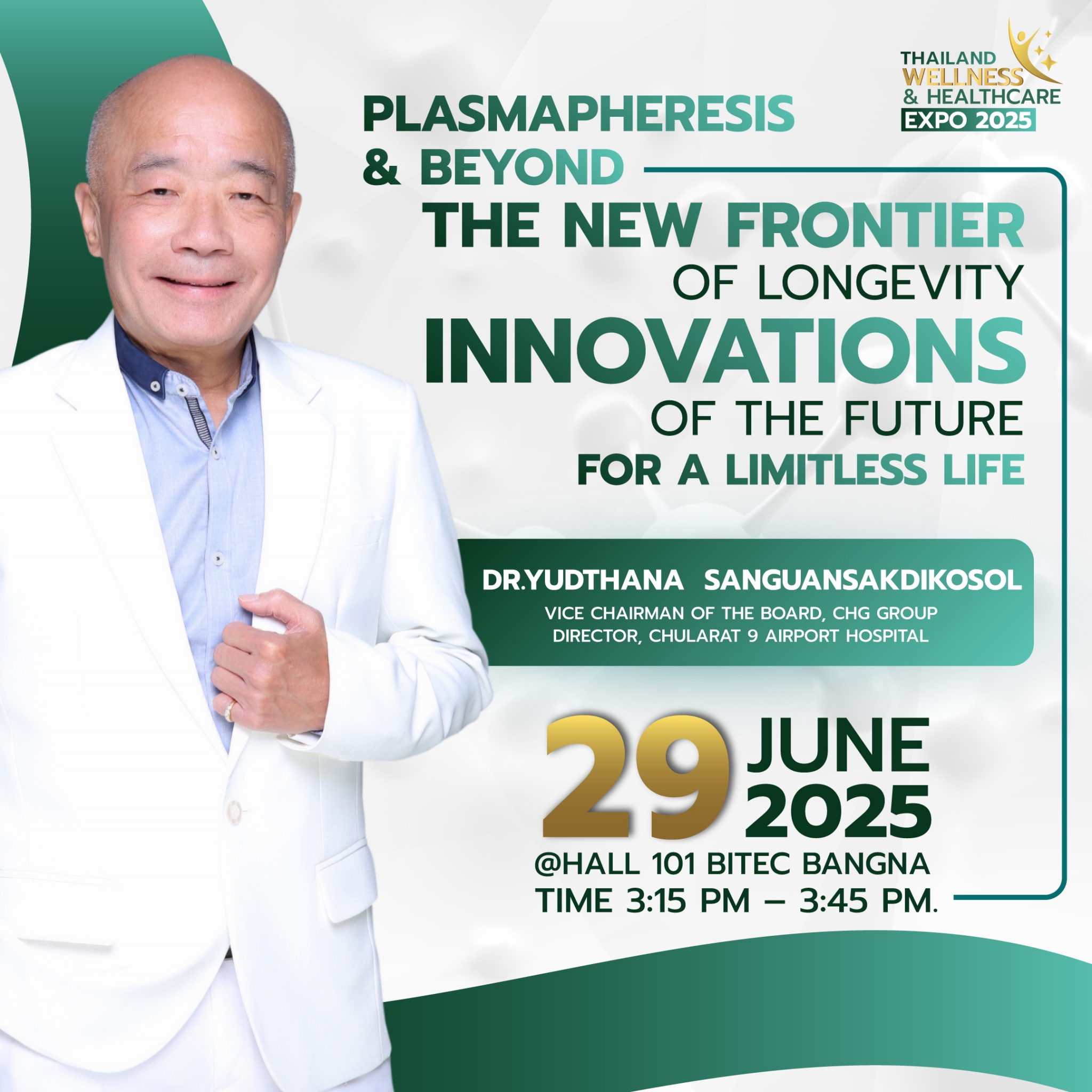 Plasmapheresis & Beyond: The New Frontier of Longevity
                    “Innovations of the Future for a Limitless Life”